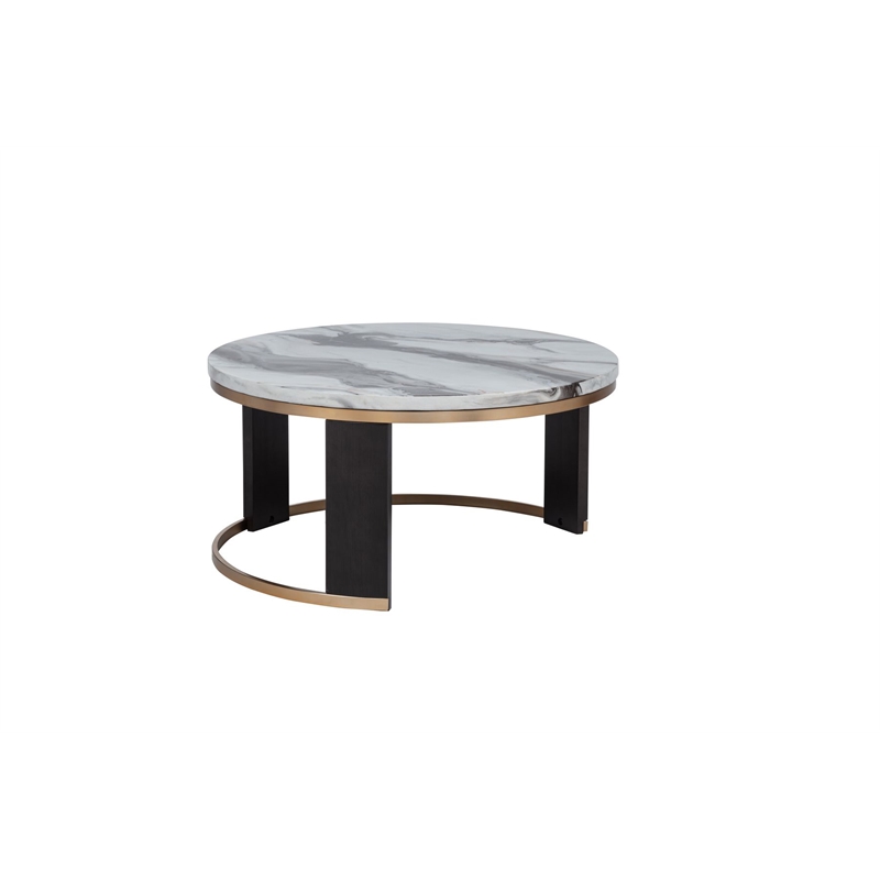 Best Master Furniture Tvano Modern 2-Piece Nesting Coffee Table with Stool