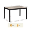 Best Master Furniture Yvonne Transitional Rectangle Dining Table