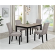Best Master Furniture Yvonne 5-Piece Transitional Modern Rectangle Dining Set