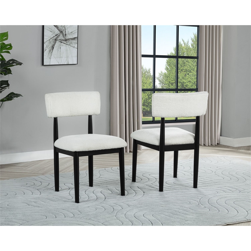 Best Master Furniture Yvetta Mid-Century Black Dining Chairs (Set of 2)