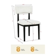 Best Master Furniture Yvetta Mid-Century Black Dining Chairs (Set of 2)