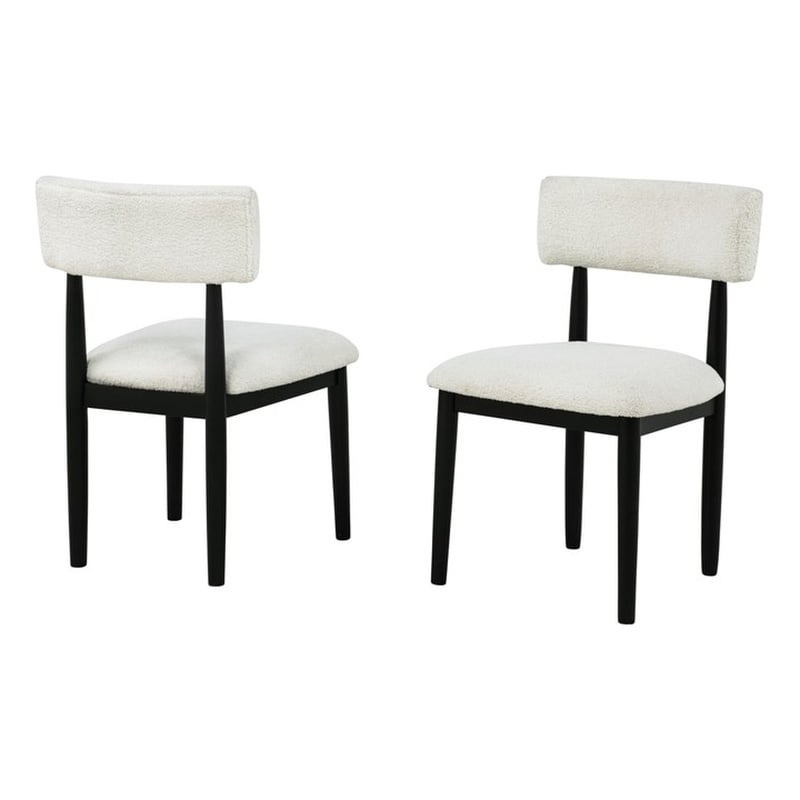 Best Master Furniture Yvetta Mid-Century Black Dining Chairs (Set of 2)