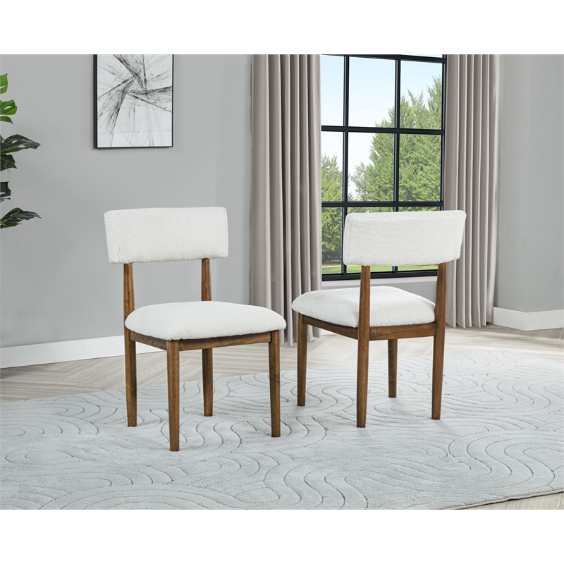 Best Master Furniture Yvetta Mid-Century Light Oak Dining Chairs (Set of 2)