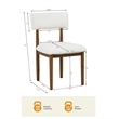 Best Master Furniture Yvetta Mid-Century Light Oak Dining Chairs (Set of 2)