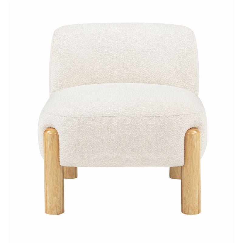 Best Master Furniture Calisto Modern Scandinavian Accent Chair Set of 1 (Cream)