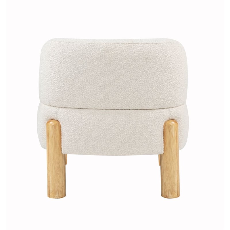 Best Master Furniture Calisto Modern Scandinavian Accent Chair Set of 1 (Cream)