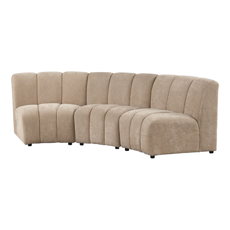 Best Master Furniture Sullessa Modular Armless Accent Chair Set of 1 (Camel)