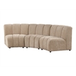 Best Master Furniture Sullessa Modular Armless Accent Chair Set of 1 (Camel)
