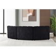 Best Master Furniture Sullessa Modular Armless Accent Chair Set of 1 (Black)