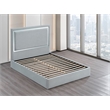 Best Master Furniture Denver Upholstered Bed Frame (Queen/ Gray Cloud)