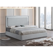 Best Master Furniture Denver Upholstered Bed Frame (Eastern King/Gray Cloud)