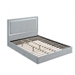 Best Master Furniture Denver Upholstered Bed Frame (California King/ Gray Cloud)