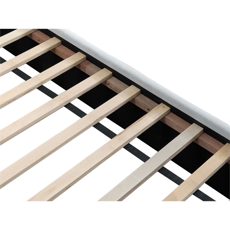 Best Master Furniture Denver Upholstered Bed Frame (California King/ Gray Cloud)