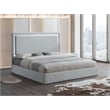 Best Master Furniture Denver Upholstered Bed Frame (California King/ Gray Cloud)