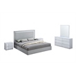Best Master Furniture Denver 5-Piece Modern Bedroom Set (California King/White)