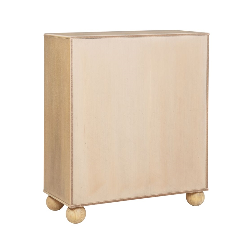 Best Master Furniture Daplen Scandinavian Modern  4-Drawer Chest (Light Oak)