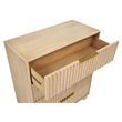Best Master Furniture Daplen Scandinavian Modern  4-Drawer Chest (Light Oak)