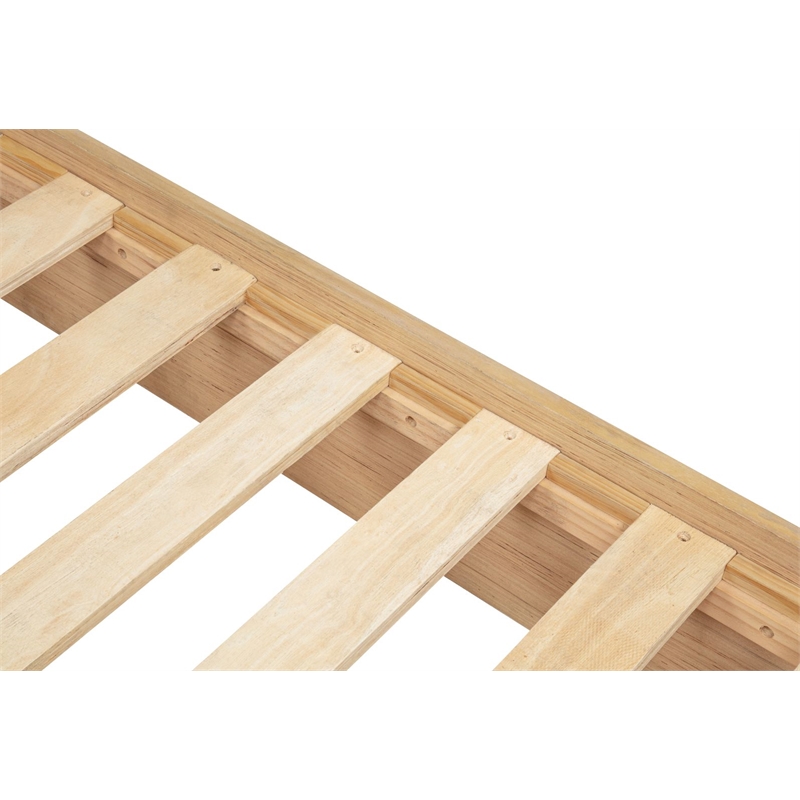 Best Master Furniture Daplen Scandinavian Bed Frame (Eastern King/Light Oak)