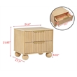 Best Master Furniture Daplen 5-Piece Bedroom Set (California King/Light Oak)