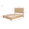 Best Master Furniture Daplen 5-Piece Bedroom Set (California King/Light Oak)