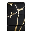 Best Master Furniture Trevello Modern Contemporary 5-Drawer Chest (Black/Gold)