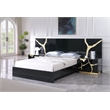 Best Master Furniture Trevello Modern California King Bed Frame (Black/Gold)