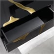 Best Master Furniture Trevello Modern 6-Drawer Dresser (Black/Gold)