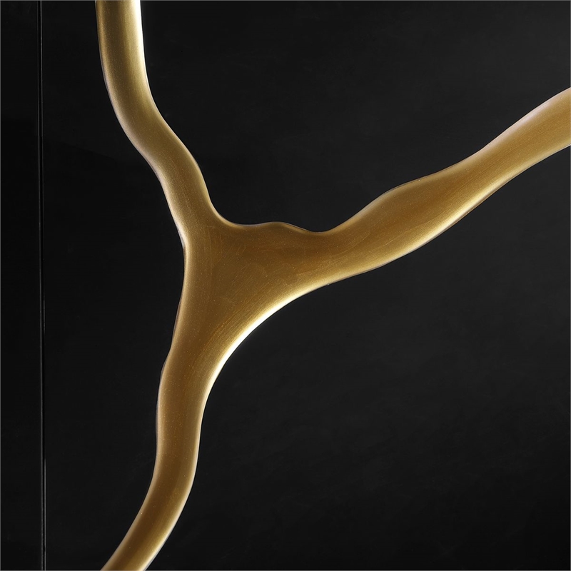 Best Master Furniture Trevello Modern Eastern King Bed Frame (Black/Gold)