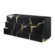 Best Master Furniture Trevello 5-Piece Eastern King Bed Set (Black/Gold)