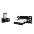 Best Master Furniture Trevello 5-Piece Eastern King Bed Set (Black/Gold)