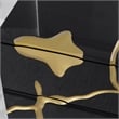 Best Master Furniture Trevello Modern Nightstand (Black/Gold)