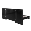 Best Master Furniture Trevello Modern Queen Bed Frame (Black/Gold)