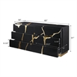 Best Master Furniture Trevello 5-Piece Queen Bed Set (Black/Gold)