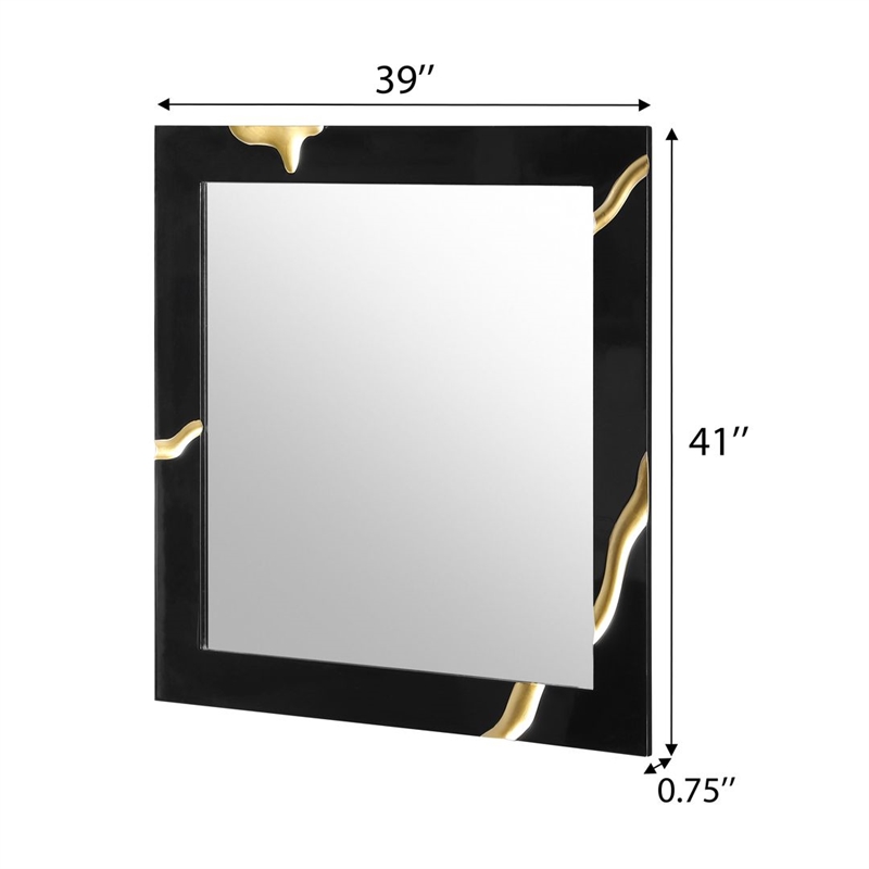 Best Master Furniture Trevello 5-Piece Queen Bed Set (Black/Gold)