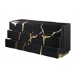 Best Master Furniture Trevello 5-Piece Queen Bed Set (Black/Gold)