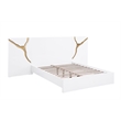 Best Master Furniture Trevello Modern California King Bed Frame (White/Gold)