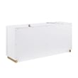 Best Master Furniture Trevello Modern 6-Drawer Dresser (White/Gold)