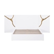 Best Master Furniture Trevello 5-Piece Eastern King Bed Set (White/Gold)