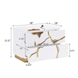 Best Master Furniture Trevello 5-Piece Eastern King Bed Set (White/Gold)