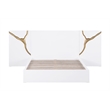 Best Master Furniture Trevello 5-Piece Queen Bed Set (White/Gold)