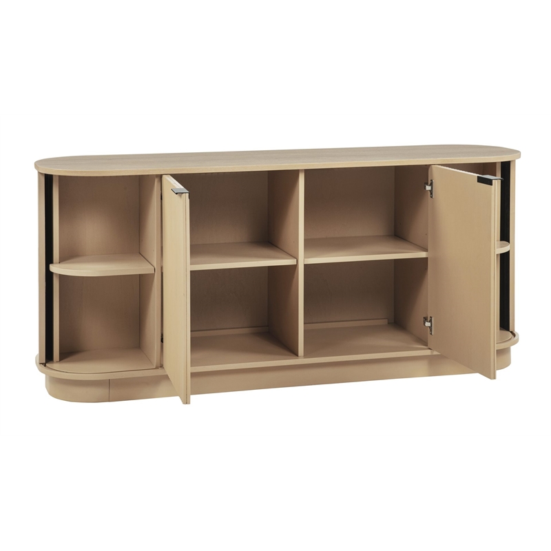Best Master Furniture Halcrest Mid-Century Sideboard (Light Oak)