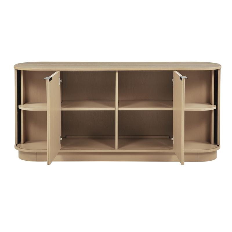 Best Master Furniture Halcrest Mid-Century Sideboard (Light Oak)