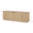 Best Master Furniture Halcrest Mid-Century TV Stand (Light Oak)