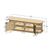 Best Master Furniture Halcrest Mid-Century TV Stand (Light Oak)