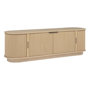 Best Master Furniture Halcrest Mid-Century TV Stand (Light Oak)