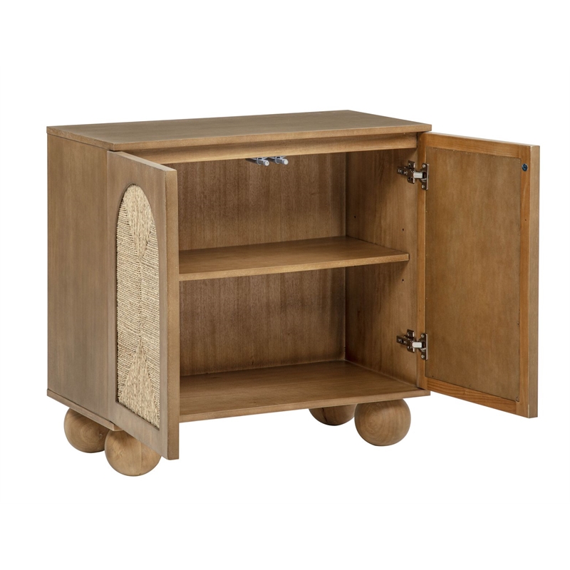Best Master Furniture Cyrus 2-Door Accent Cabinet (Brown)