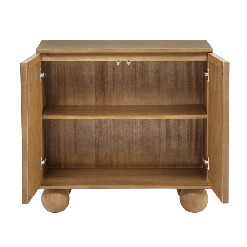 Best Master Furniture Cyrus 2-Door Accent Cabinet (Brown)