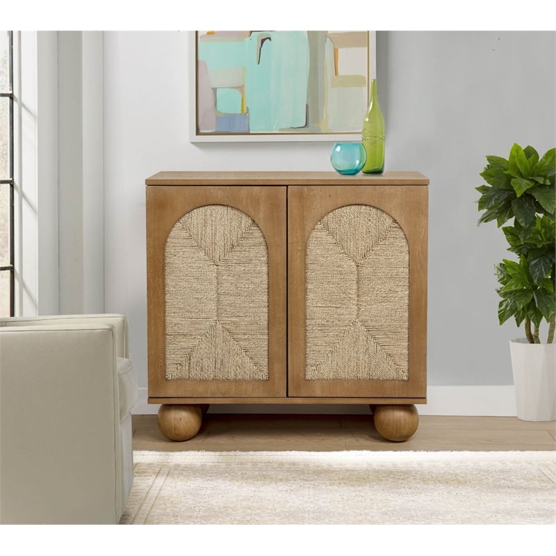 Best Master Furniture Cyrus 2-Door Accent Cabinet (Brown)