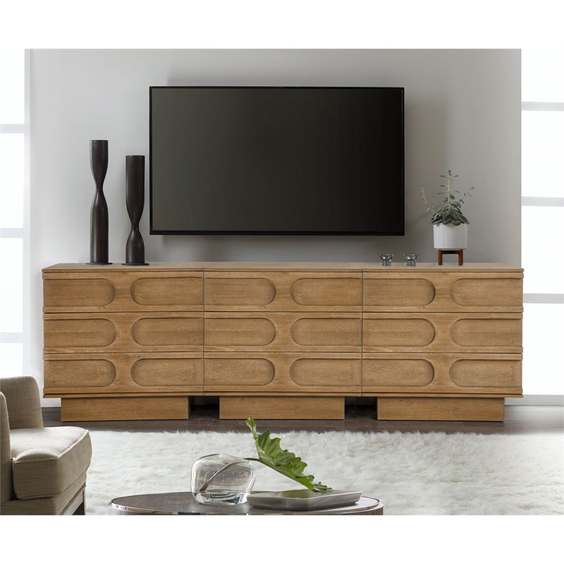 Best Master Furniture Capri 3-Drawer Accent Cabinet (Brown)