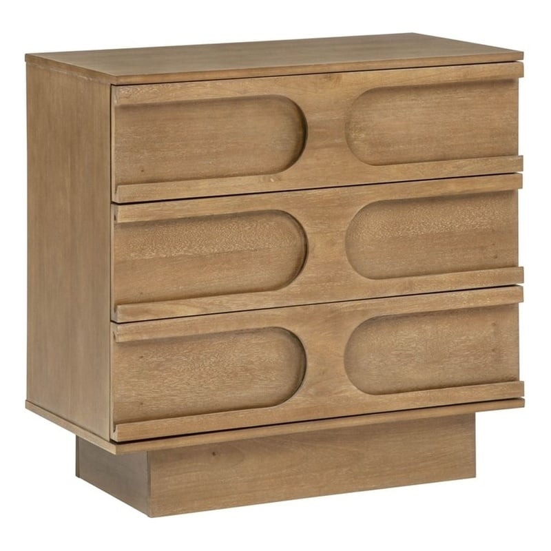 Best Master Furniture Capri 3-Drawer Accent Cabinet (Brown)